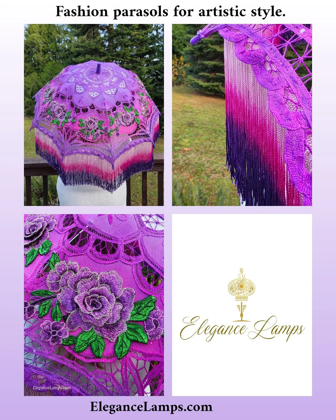 fashion parasol elegance lamps