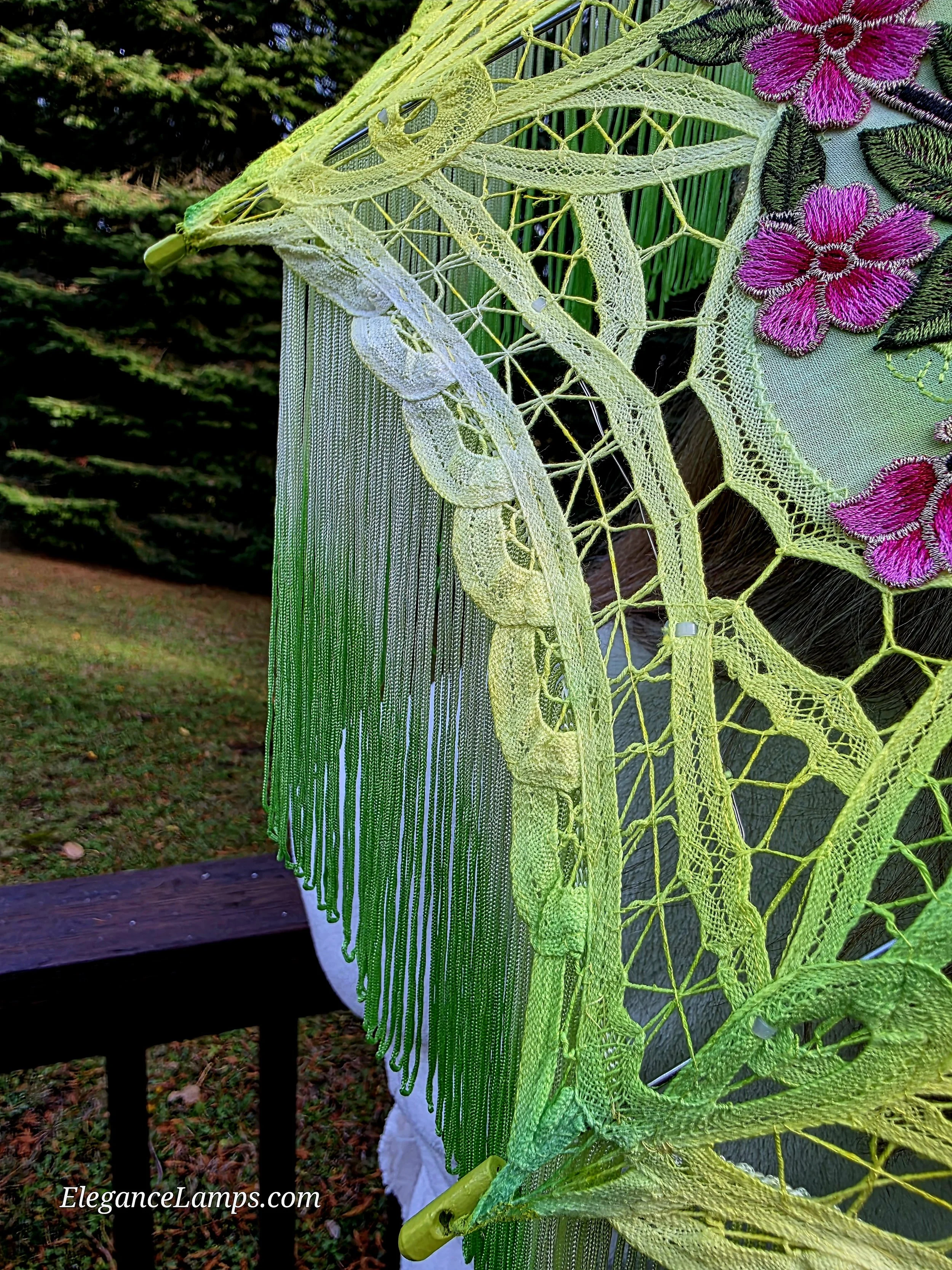 parasol with fringe