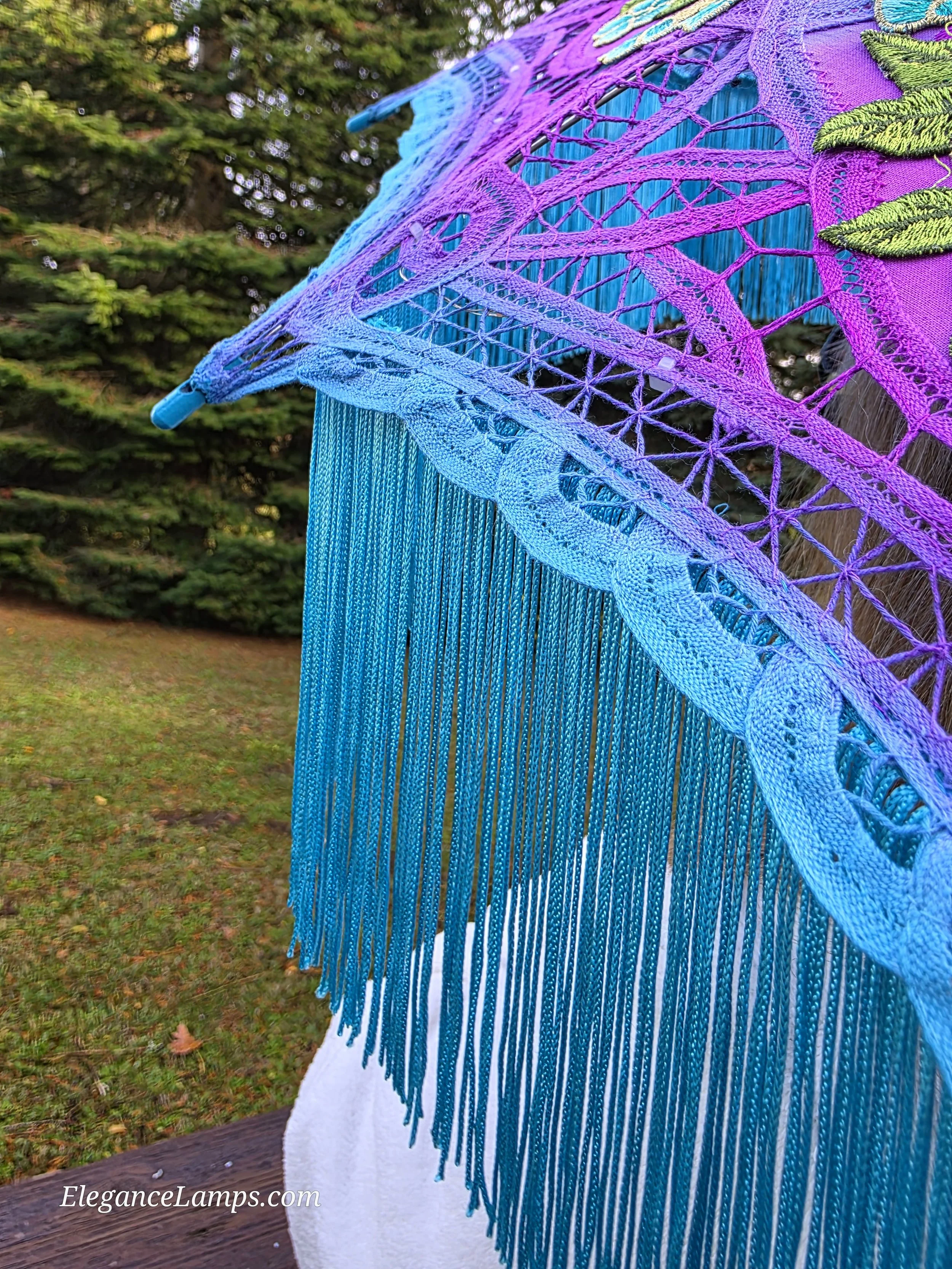parasol with fringe