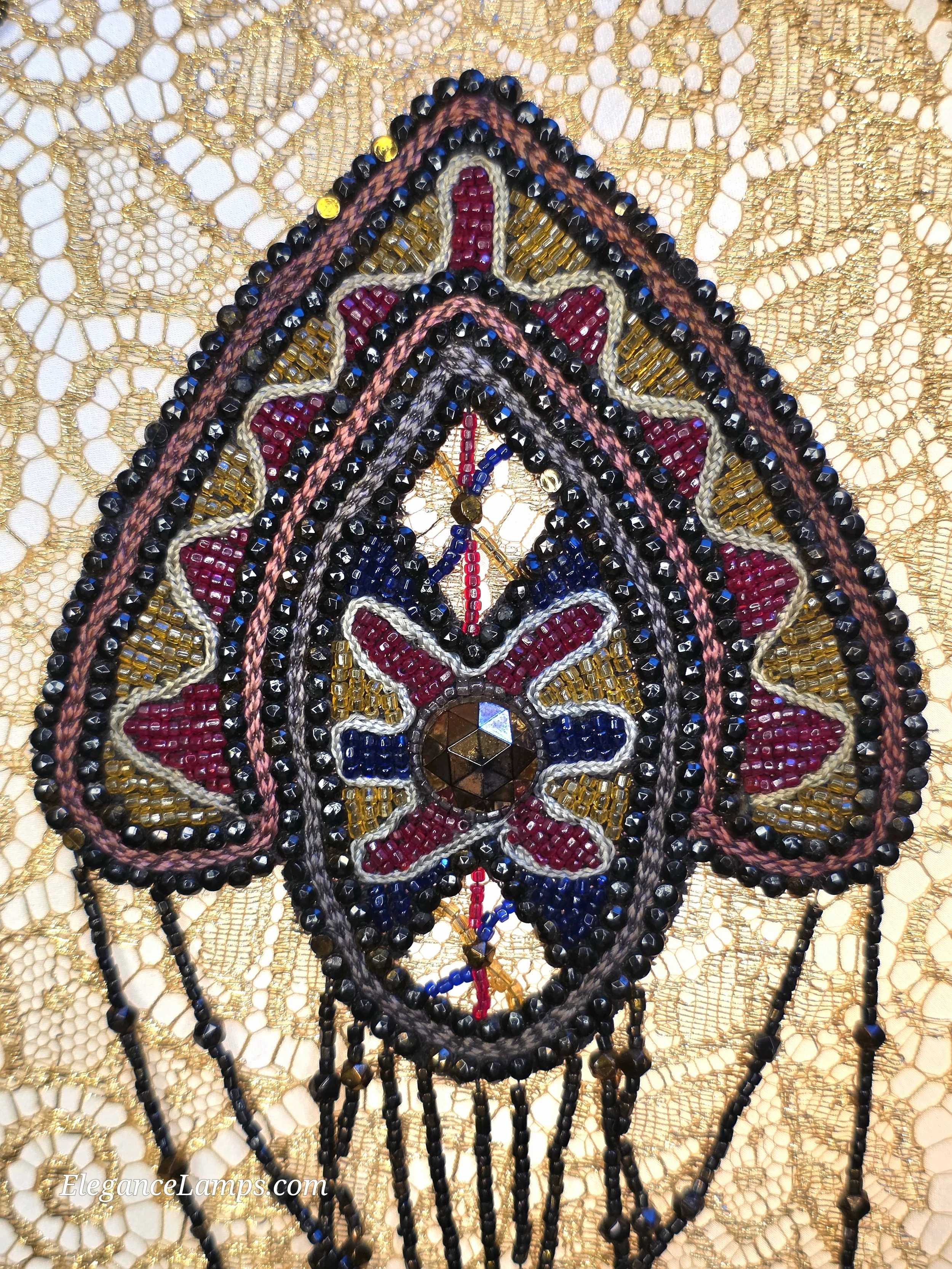 Beaded Art Deco Victorian Lampshade Elegance Lamps