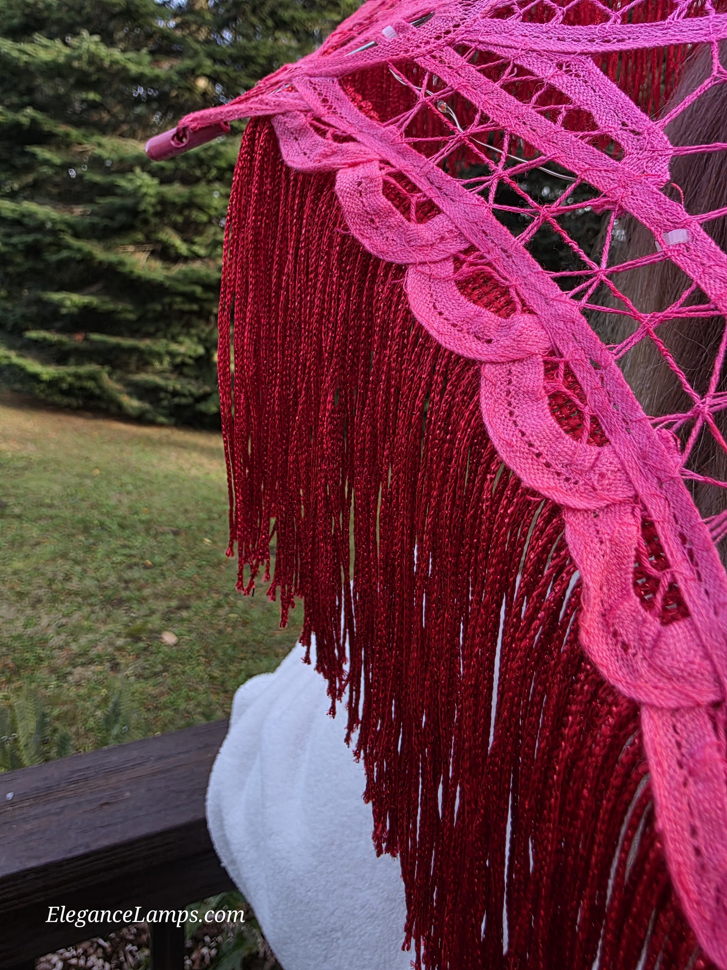 parasol with fringe