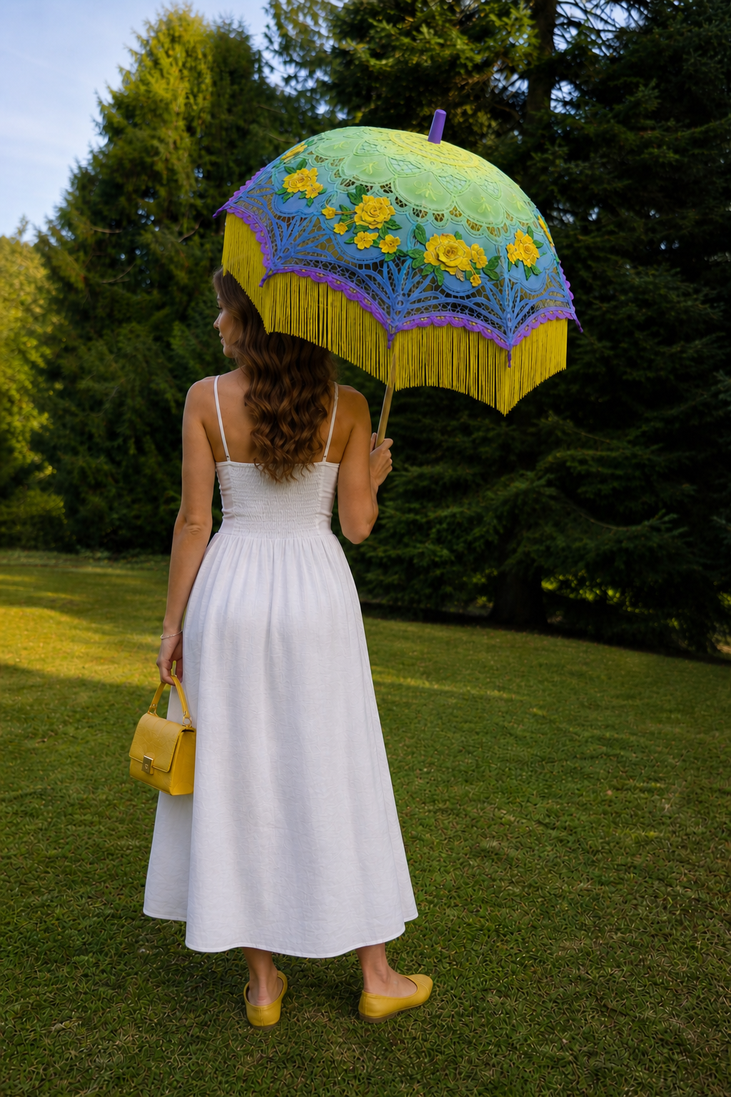 fashion parasol yellow