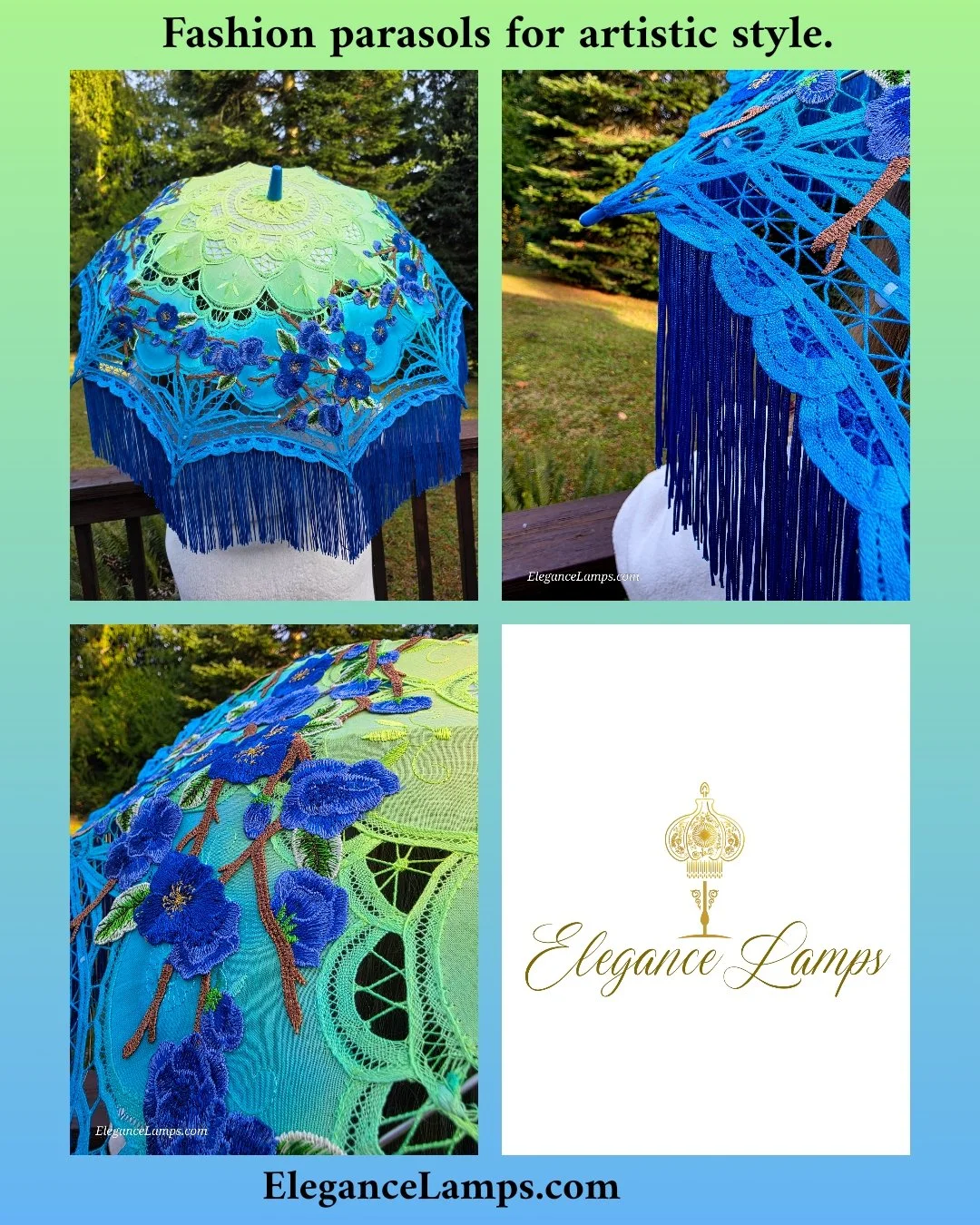 fashion parasol elegance lamps