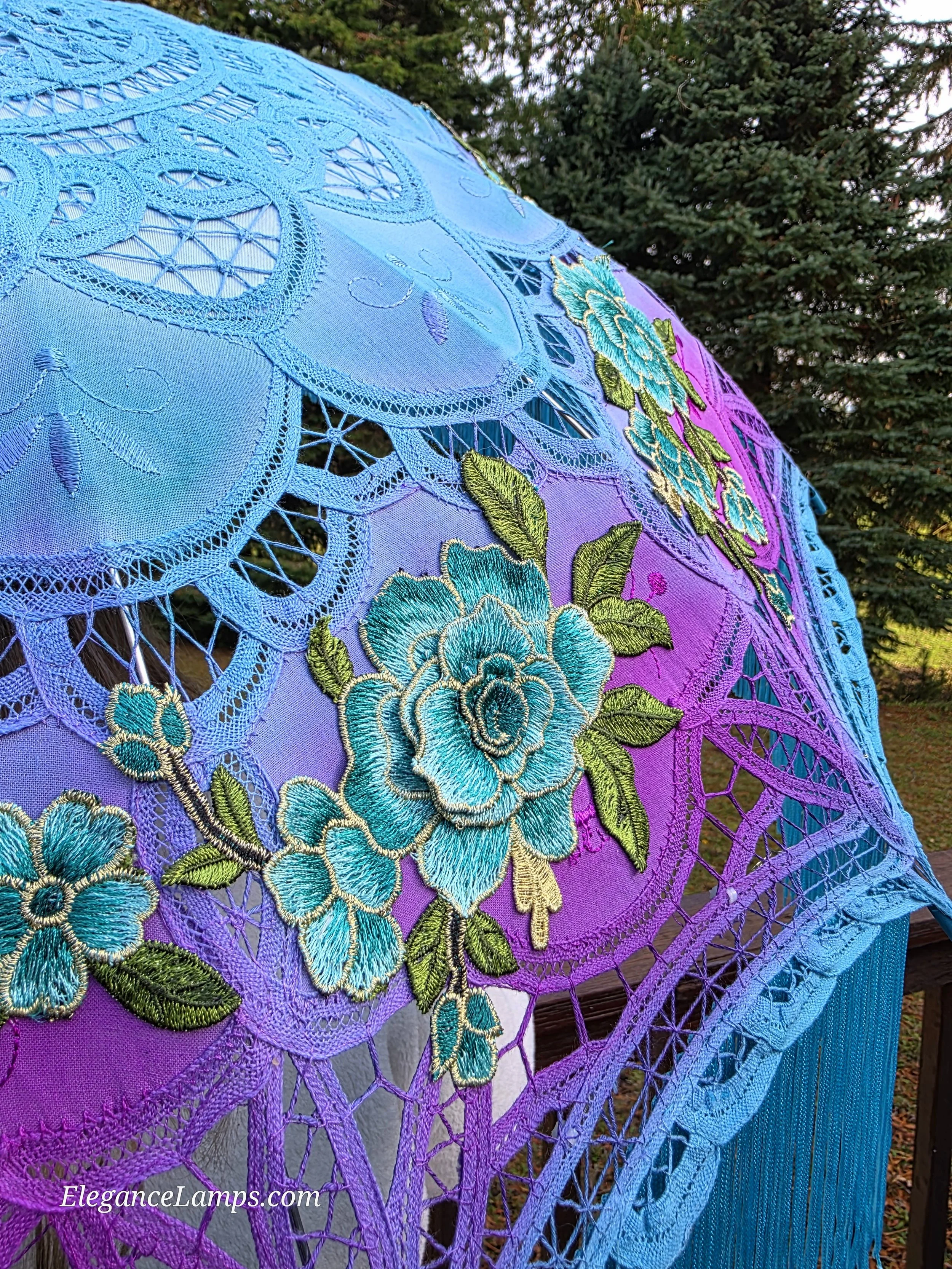 floral parasol elegance lamps