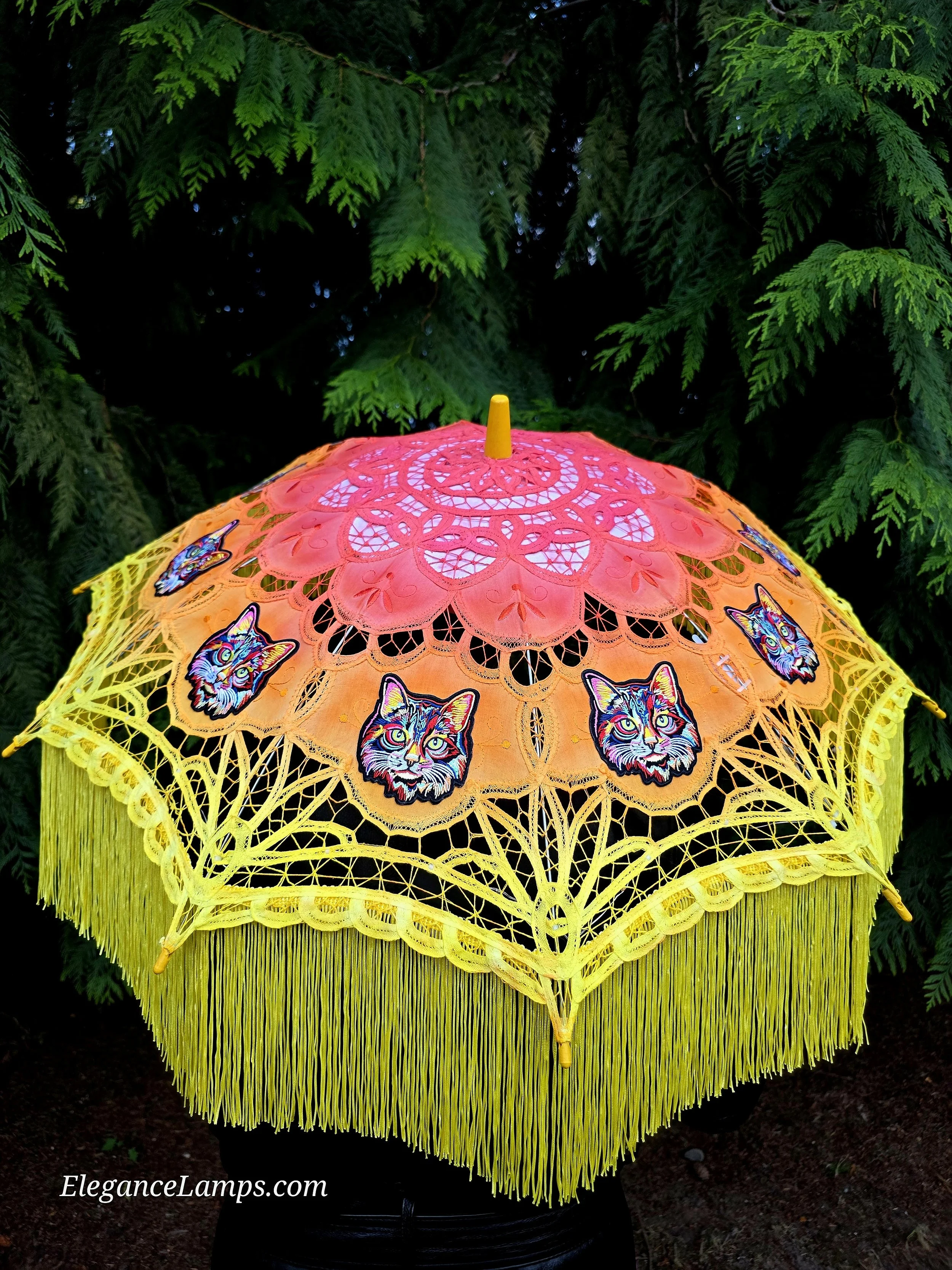 fashion parasol elegance lamps