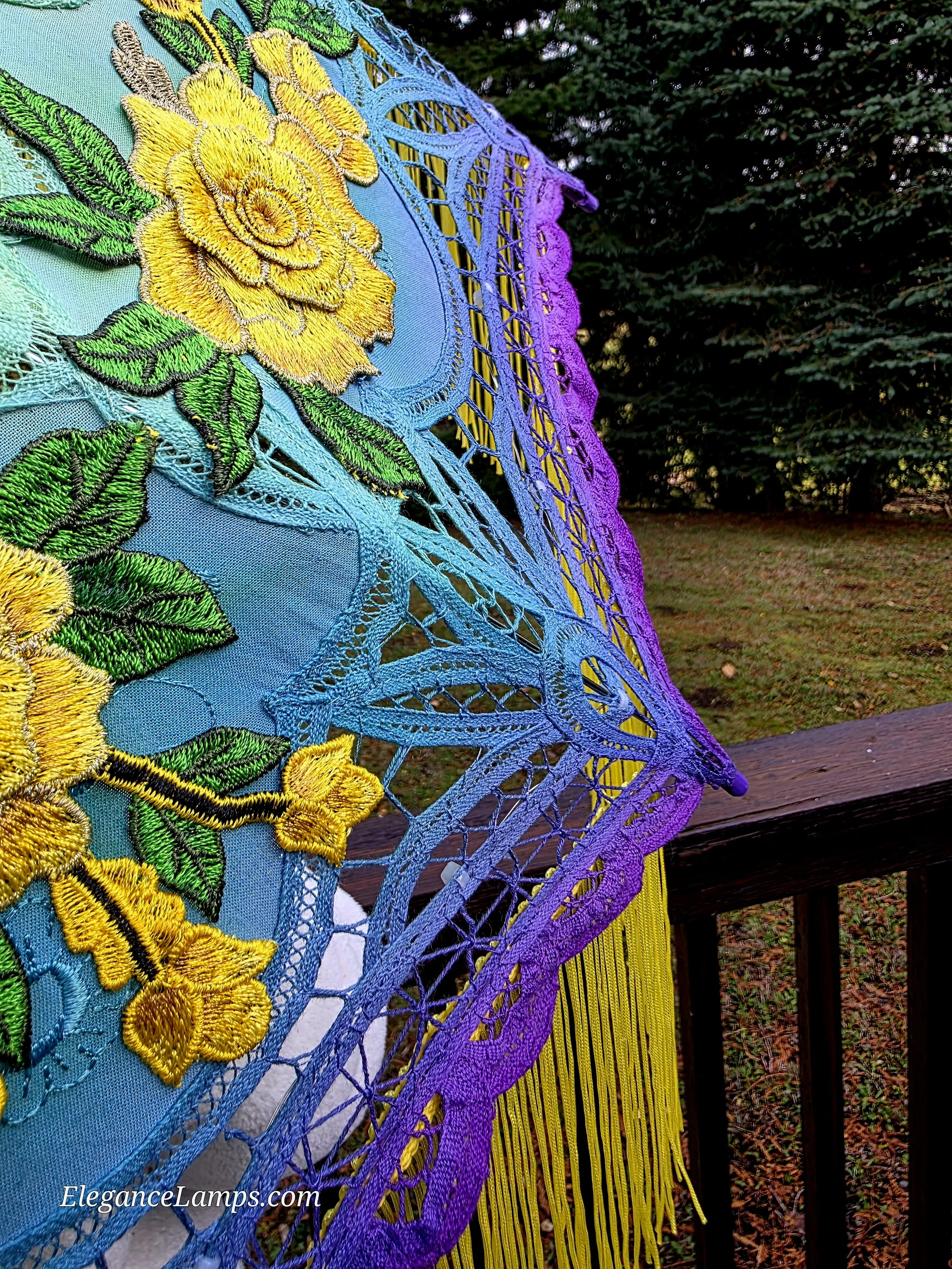 elegance lamps floral parasol