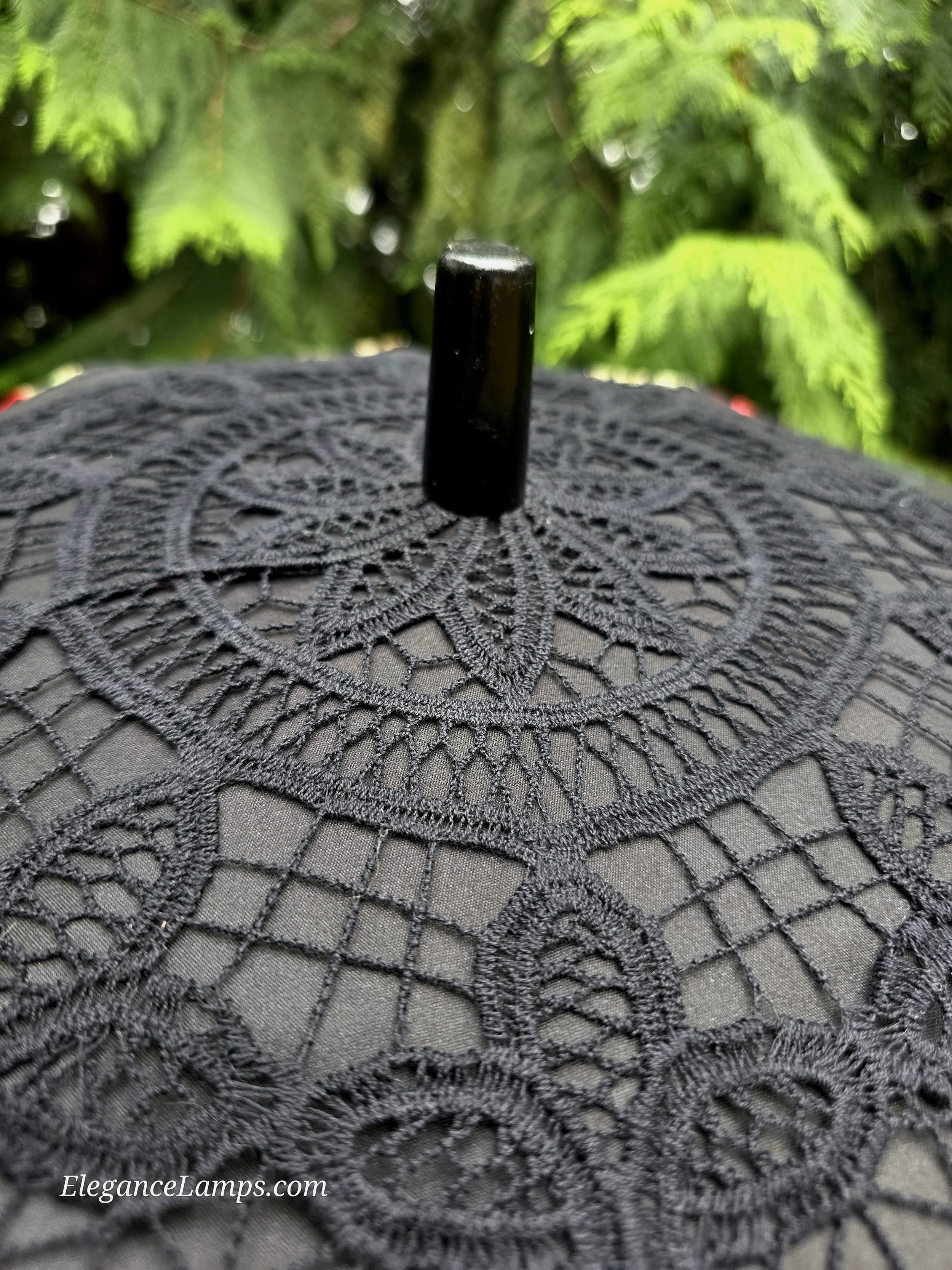 black parasol