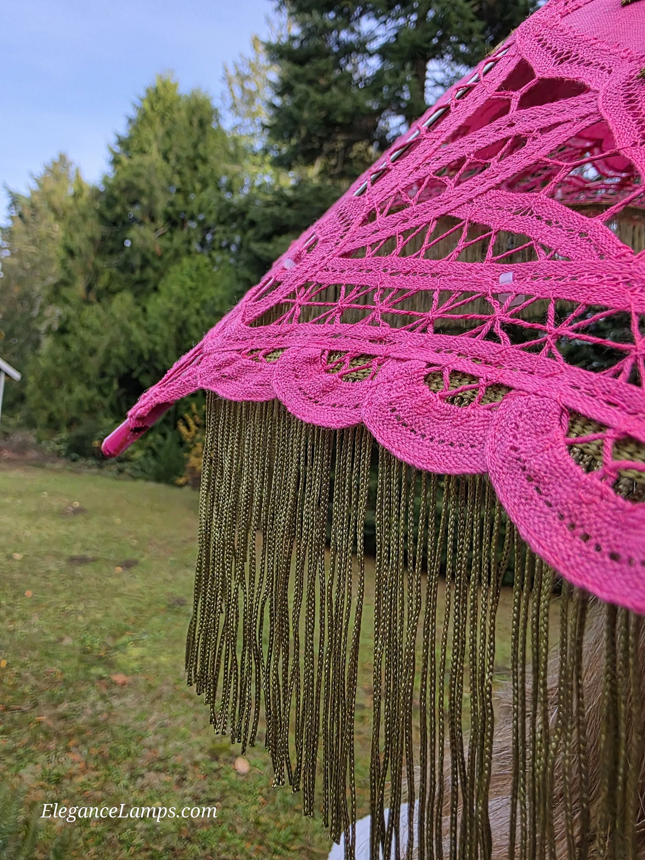 parasol with fringe
