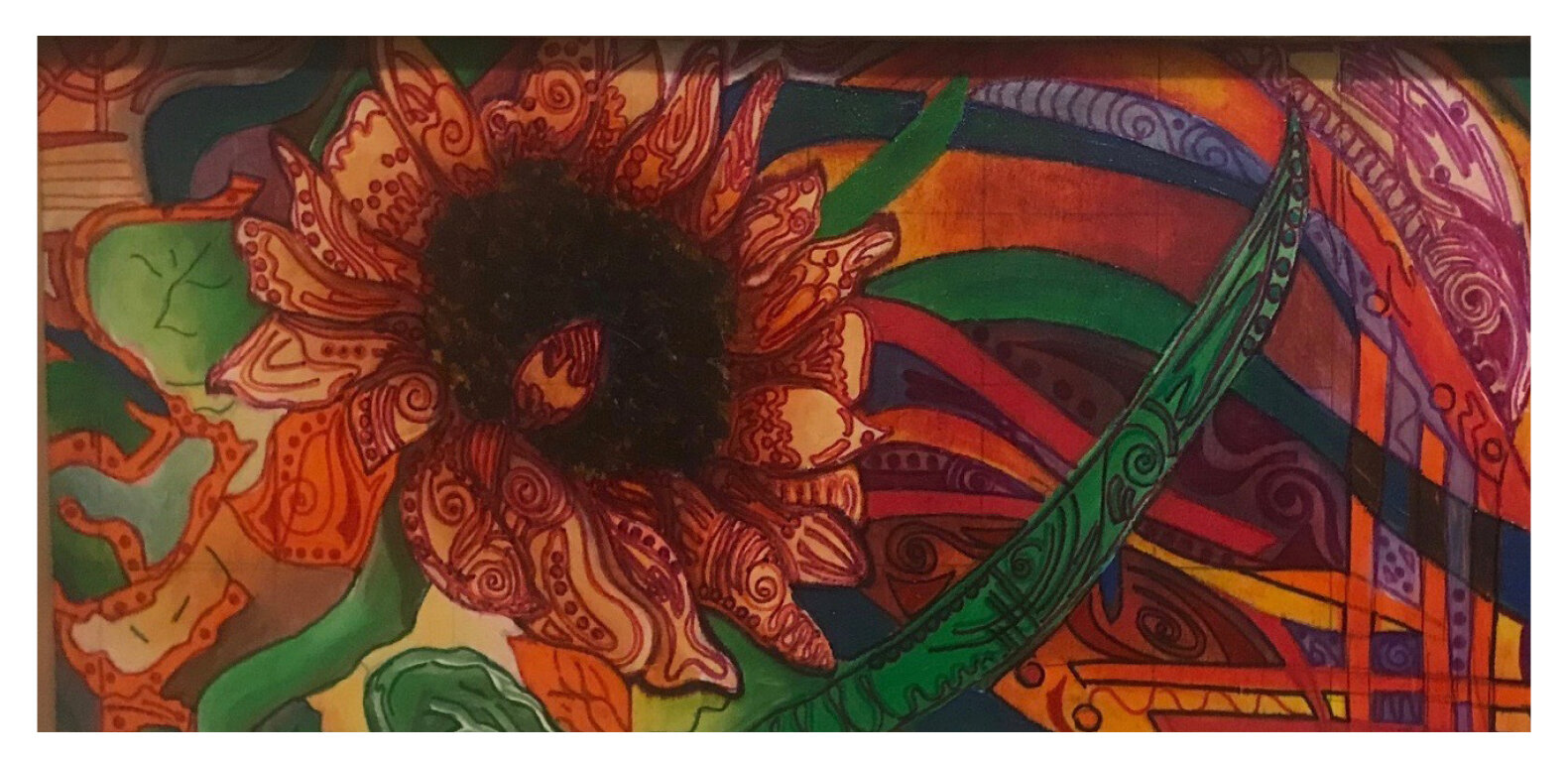 Bits and Pieces of Color - Multi Media Painting