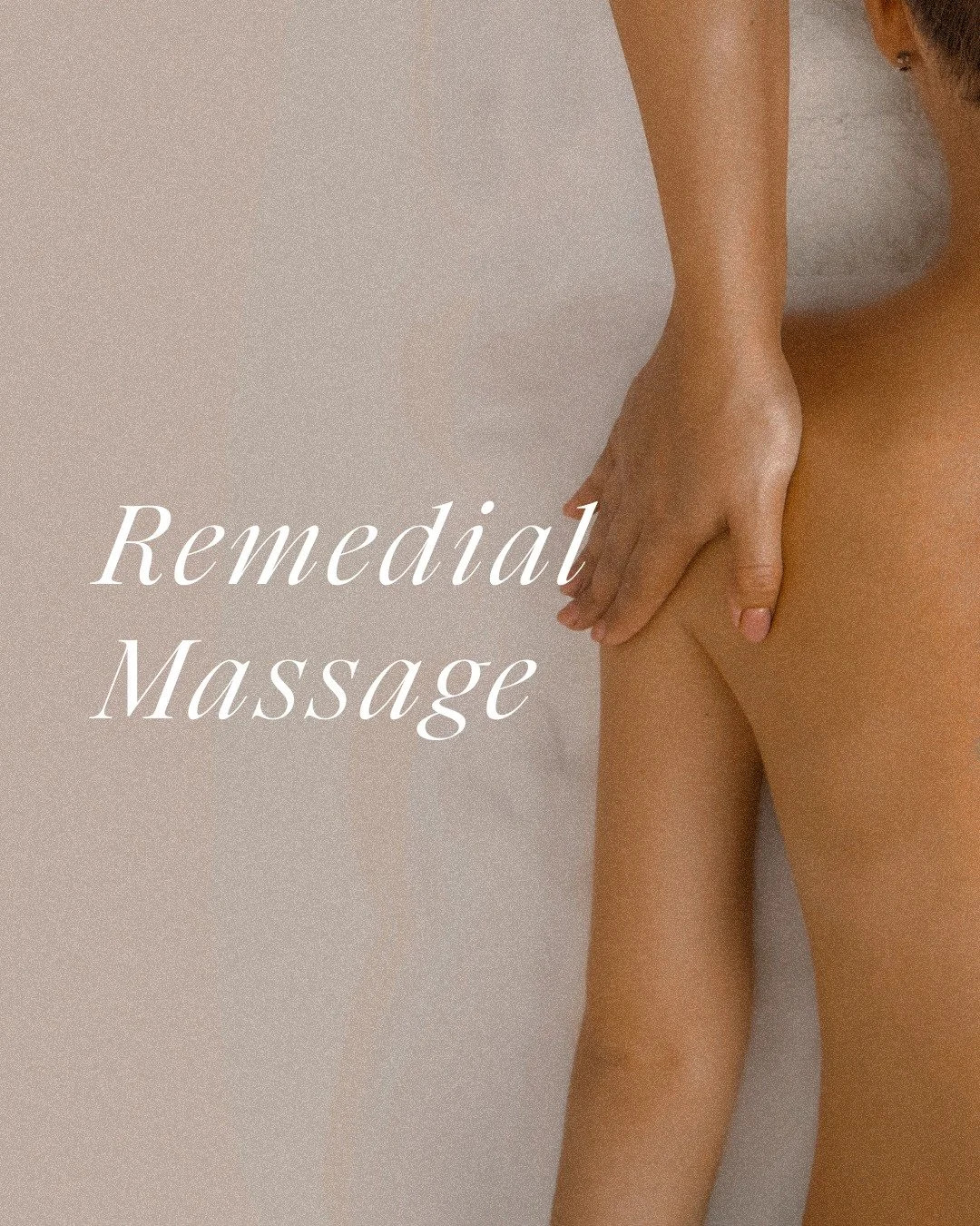 Feeling the effects of everyday stress, muscle tension or a busy routine?

Massage therapy works with the muscles and soft tissues of your body using hands-on techniques suited to your body. 

People often choose remedial massage to support easier mo