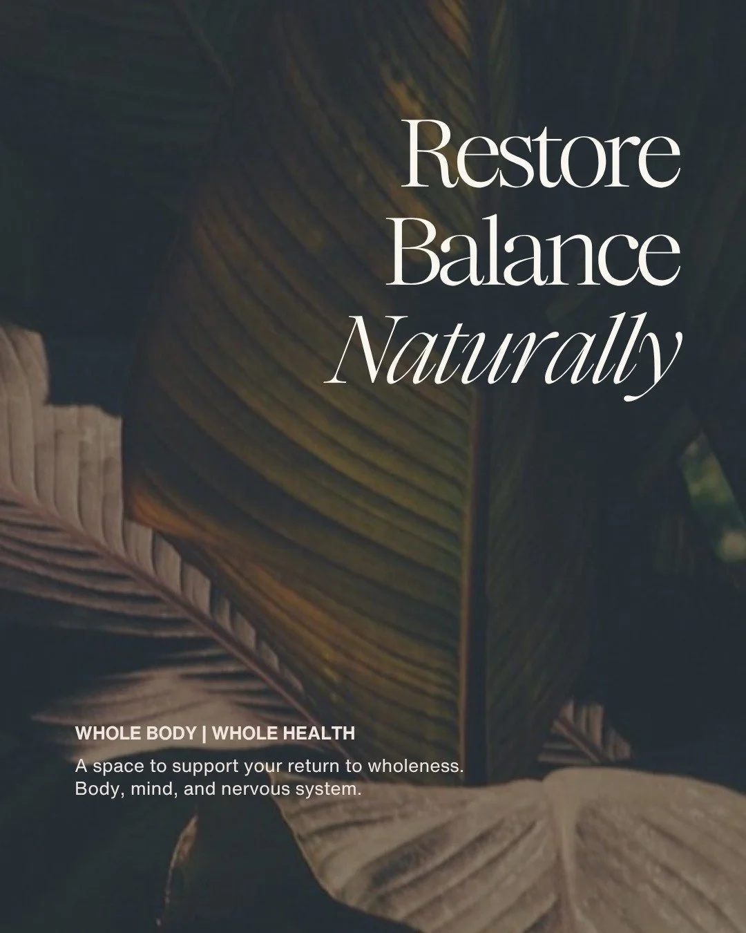 Supporting your return to balance naturally. 

We offer osteopathy, remedial massage, beauty therapy and counselling, with a focus on restorative, holistic care. 

To book visit our website via the link in bio.