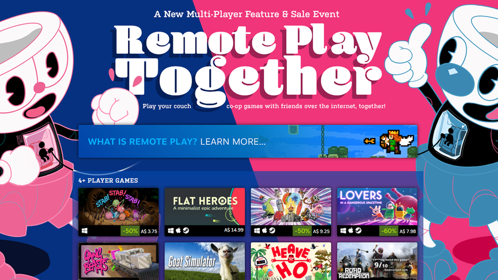 Play Couch Co Op Games Online Now Over Steam With Remote Play Together Explosion Network Independent Australian Reviews News Podcasts Opinions