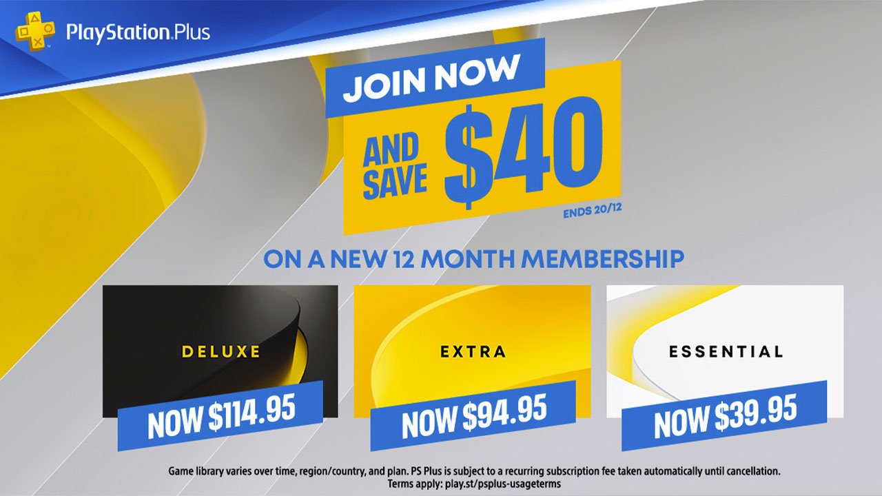 All Ps Plus Tiers $40 off PlayStation Plus tiers for new subscribers — Explosion Network |  Independent Australian Reviews, News, Podcasts, Opinions