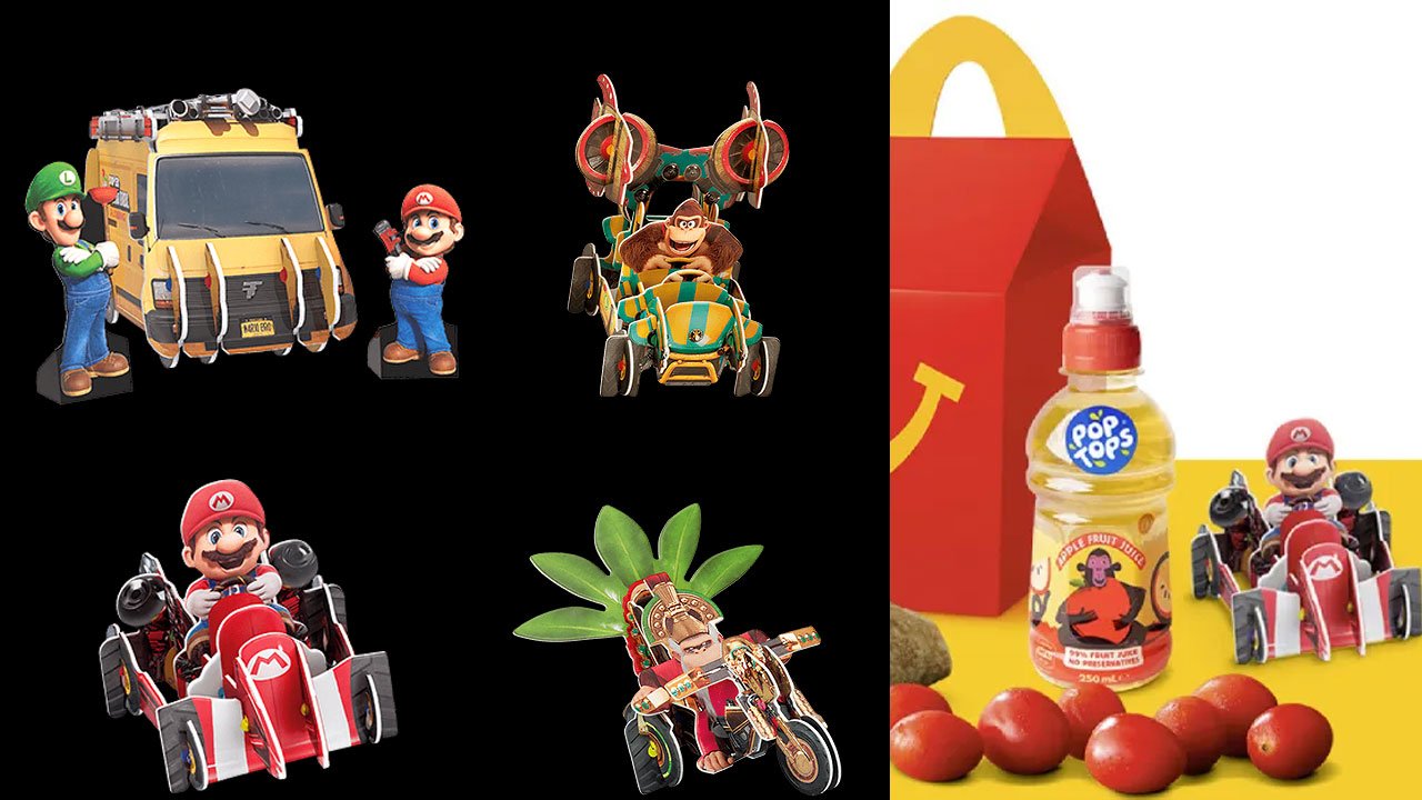 The Super Mario Bros Movie Happy Meals Are Available At Mcdonald S Now ...