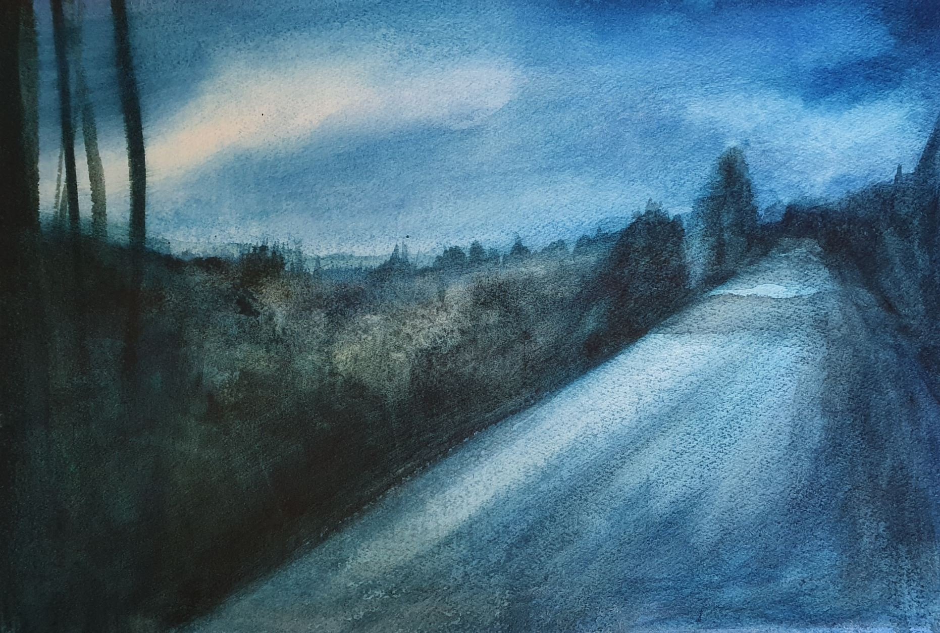 A-Douglas_Hurry Up_WC and gouache on paper_2019_38x51cm.jpeg