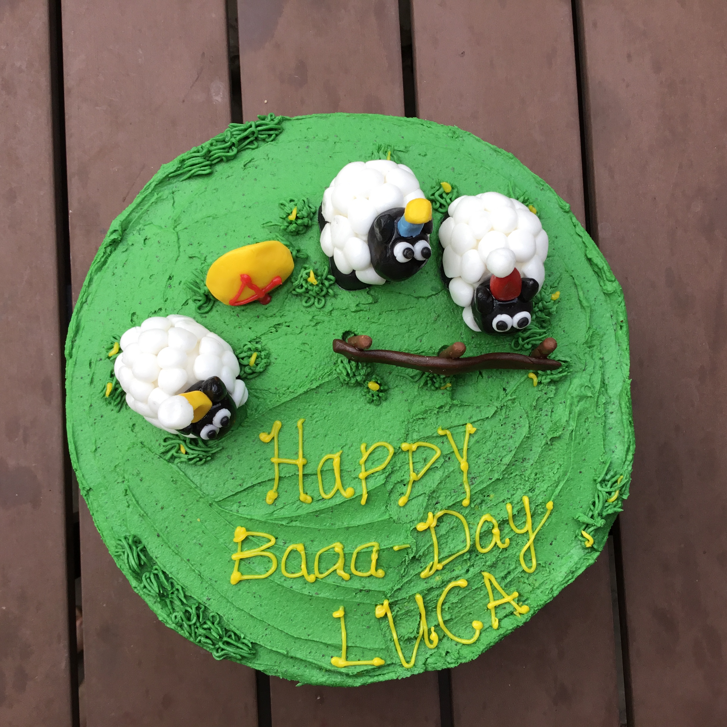 Luca's 4th Baaa-Day Birthday Party Cake — N.Y.LO.