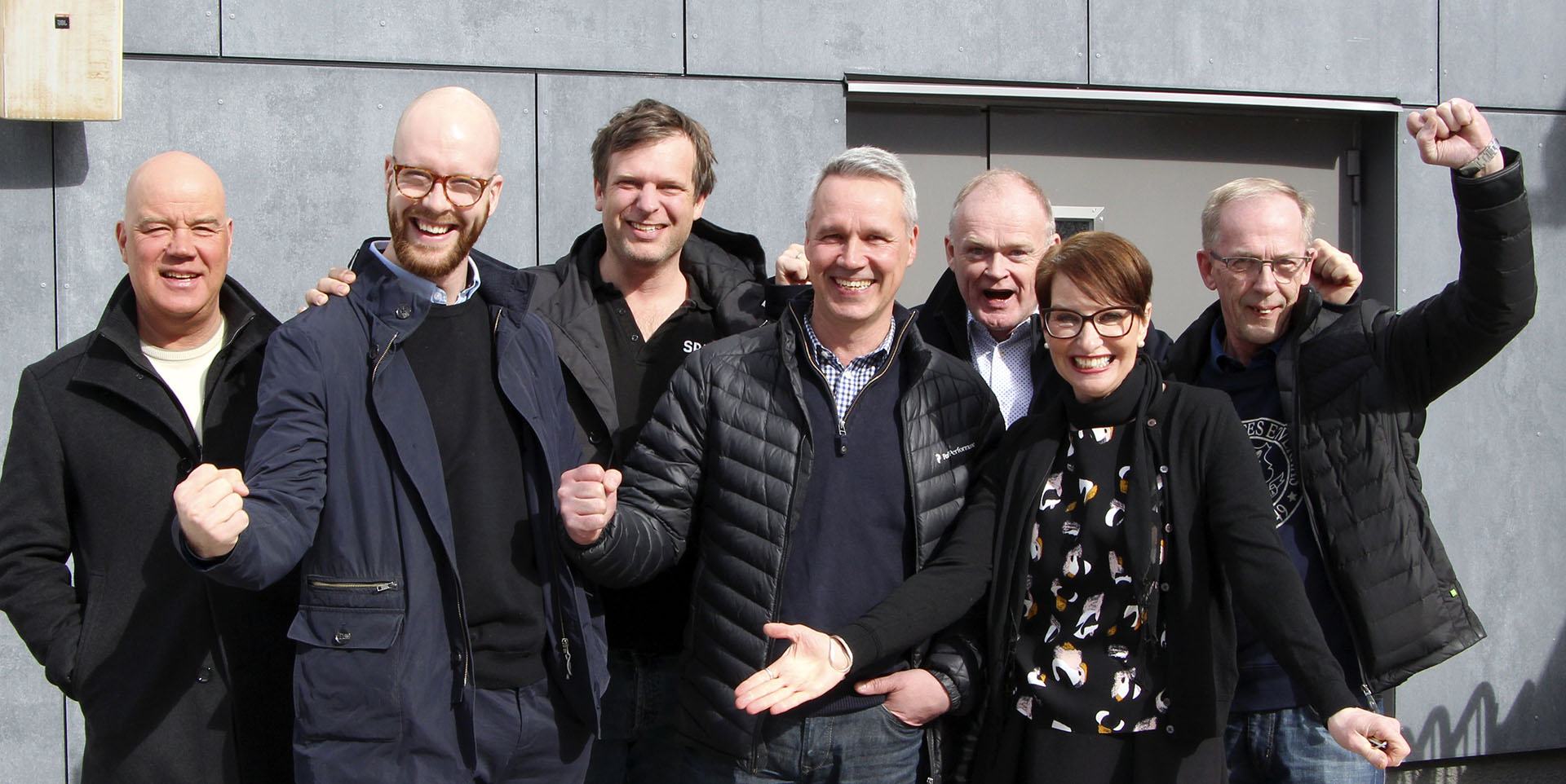 Jan-Olov Daniels - Modul, Viktor Pettersson - Billerud Korsnäs, Anton Lundholm - Part, Stefan Andersson - AnVa, Ulf Lindqvist - SAMURAJ (koncept & kommunikation Kalix Live), Birgitta Johansson - Kalixföretagarna & Kalix Live, Hans Granberg - Kalix Sylt. Saknas på bilden: Hans Andersson - Nova Industri.