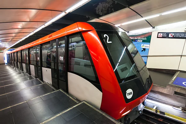 METRO | website The metro service in Barcelona is very clean, safe, and efficient. A multi-person 10-ride pass costs €10.30, and it can be used on the buses, trams, and local and national trains.