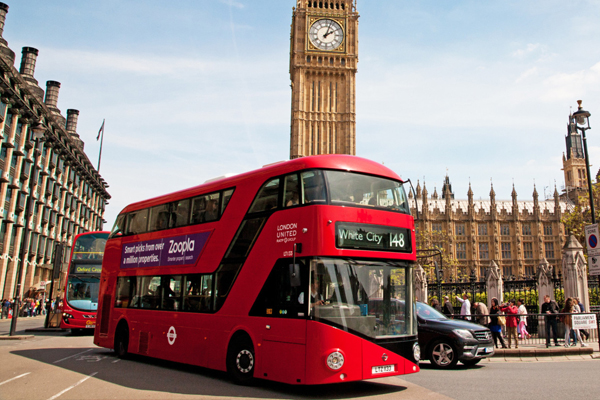 BUS | website London's famous red buses are a quick, convenient and cheap way to travel around the city, with plenty of sightseeing opportunities along the way. The Central London Bus Guide will be sufficient for most travelers.