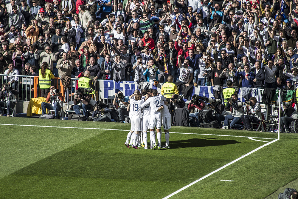 The first goal of the game came early and the entire place went nuts!