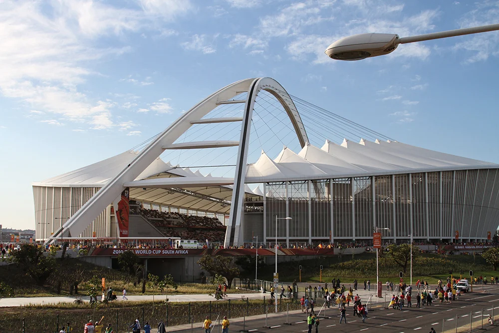 The beautiful Moses Mabhida Stadium in Durban