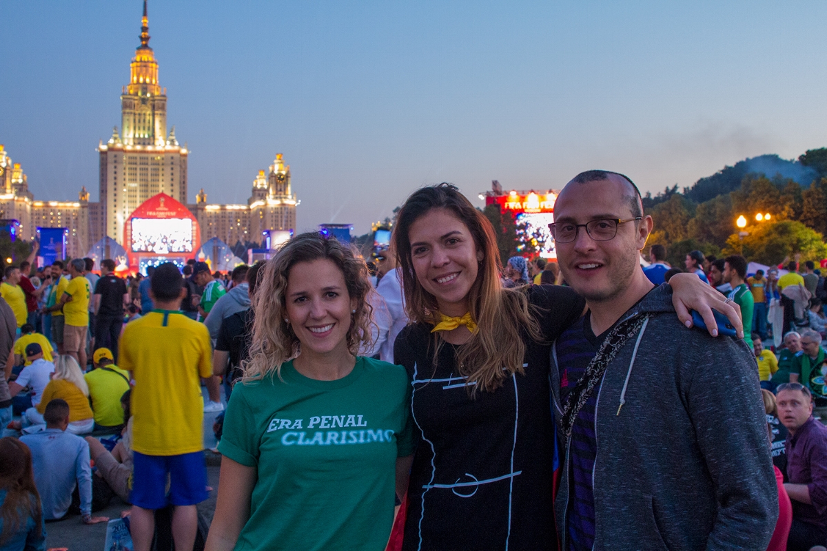 Good times at the FIFA Fan Fest in Moscow.