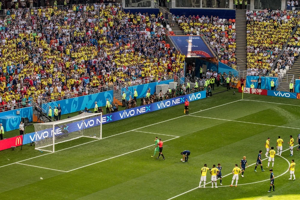 Things didn't start well for Colombia as we got a red card and Japan was awarded a penalty.
