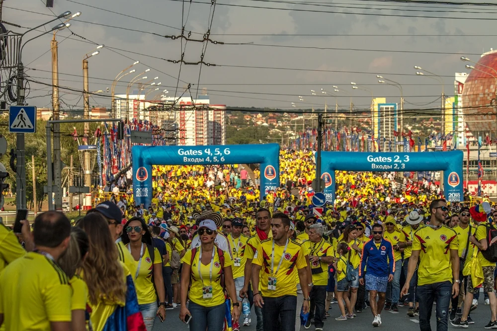 It was really great to see how thousands of Colombian fans came from all over the world to support their team.