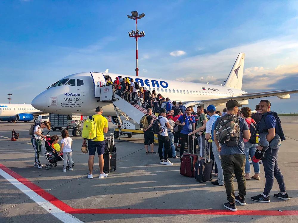 On our way to Kazan the second Colombia match.