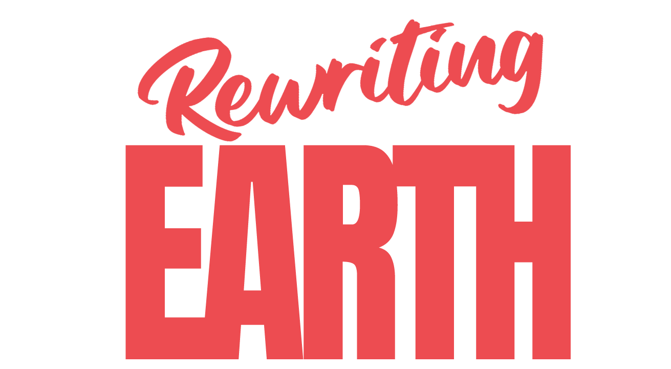 Rewriting Earth in red text