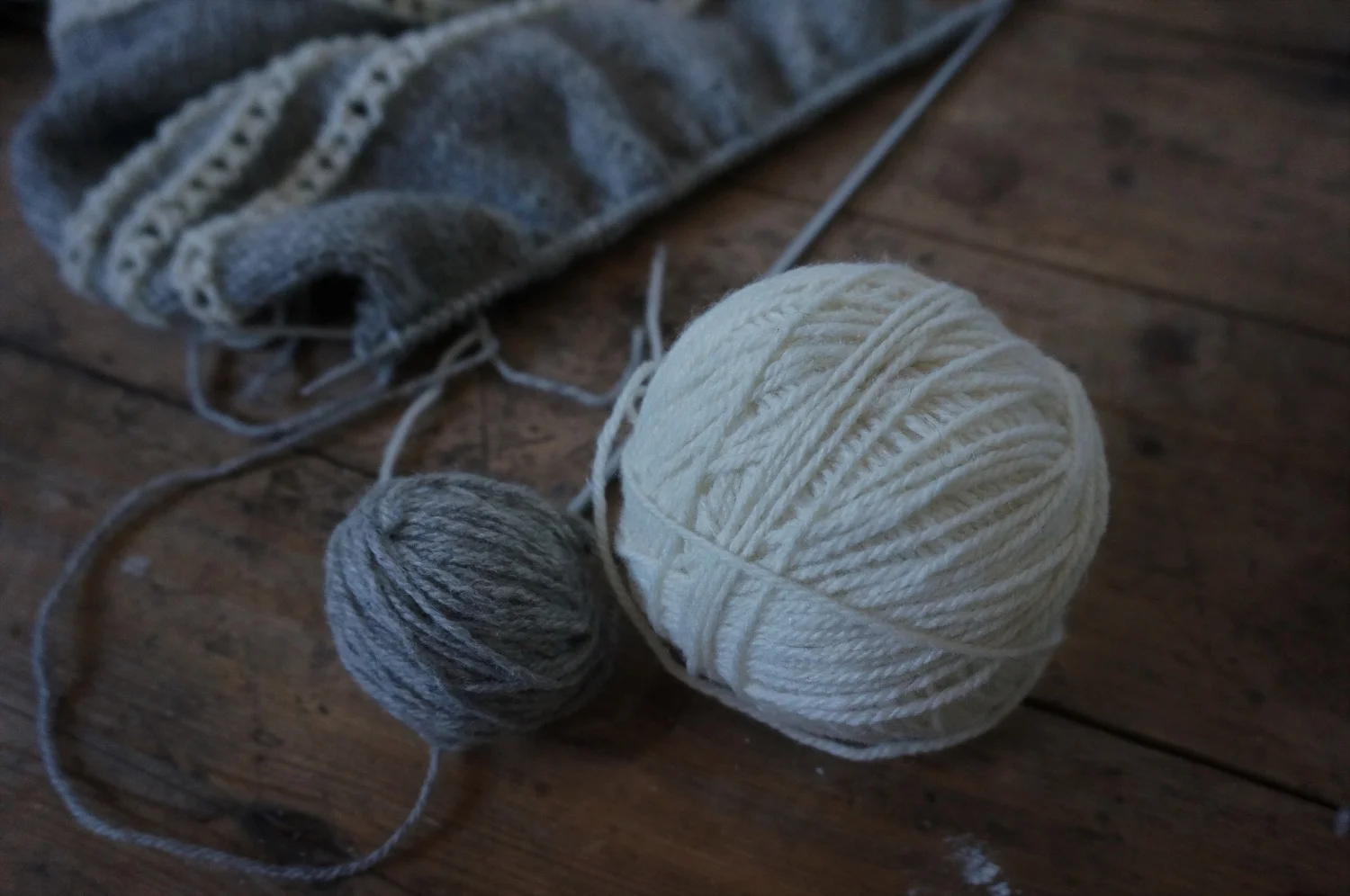Working on patterns to accompany the yarn