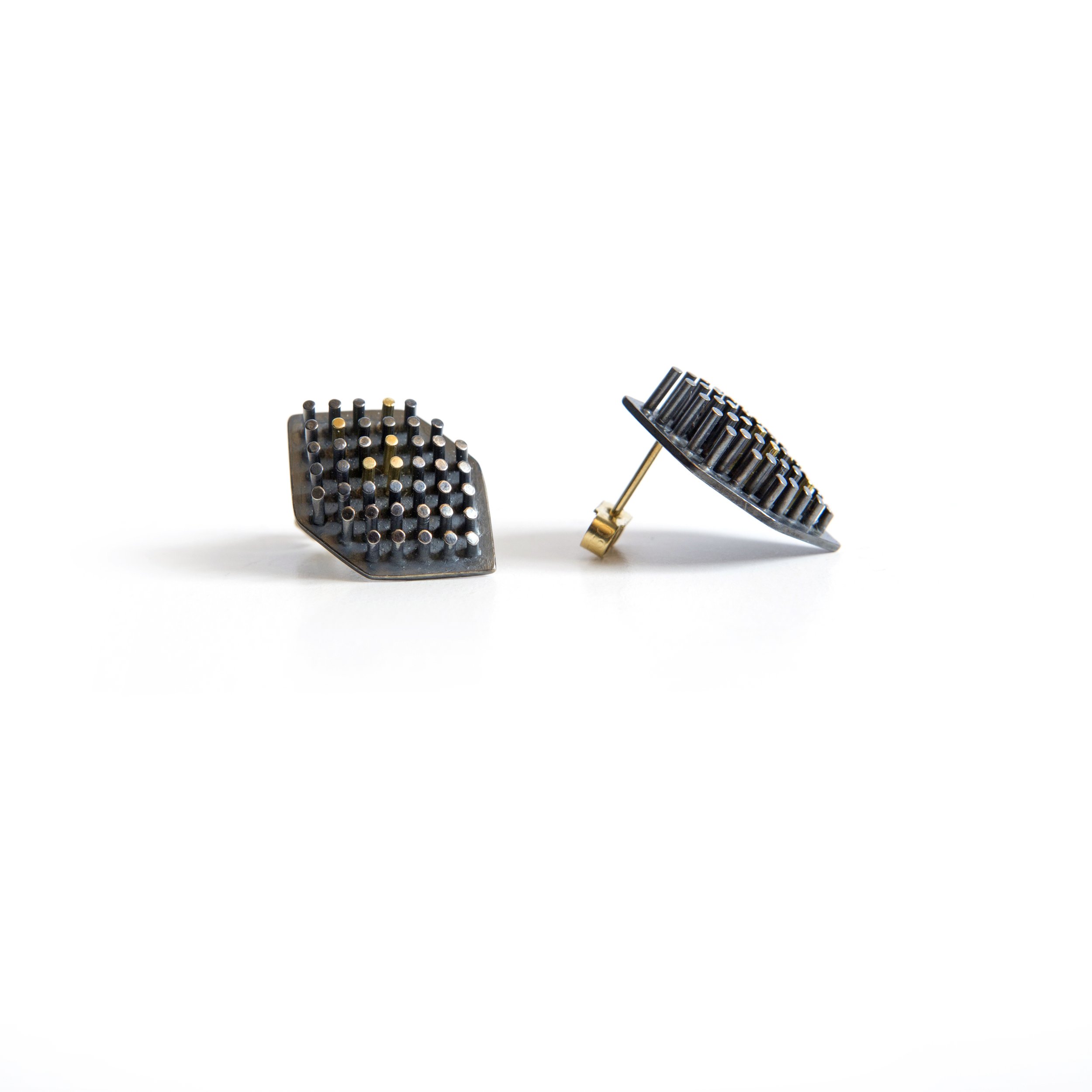 Grid Lozenge Studs.jpg