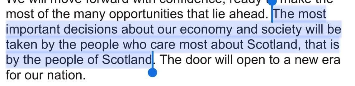 (Extract from #IndyRef1 SNP white paper)