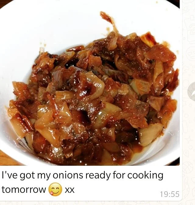 Received this message from a former client who now has the confidence to cook delicious curries with simple ingredients. This is exactly how you should cook your onions for your curry sauce. It will take a little time, you will notice the deep depth 