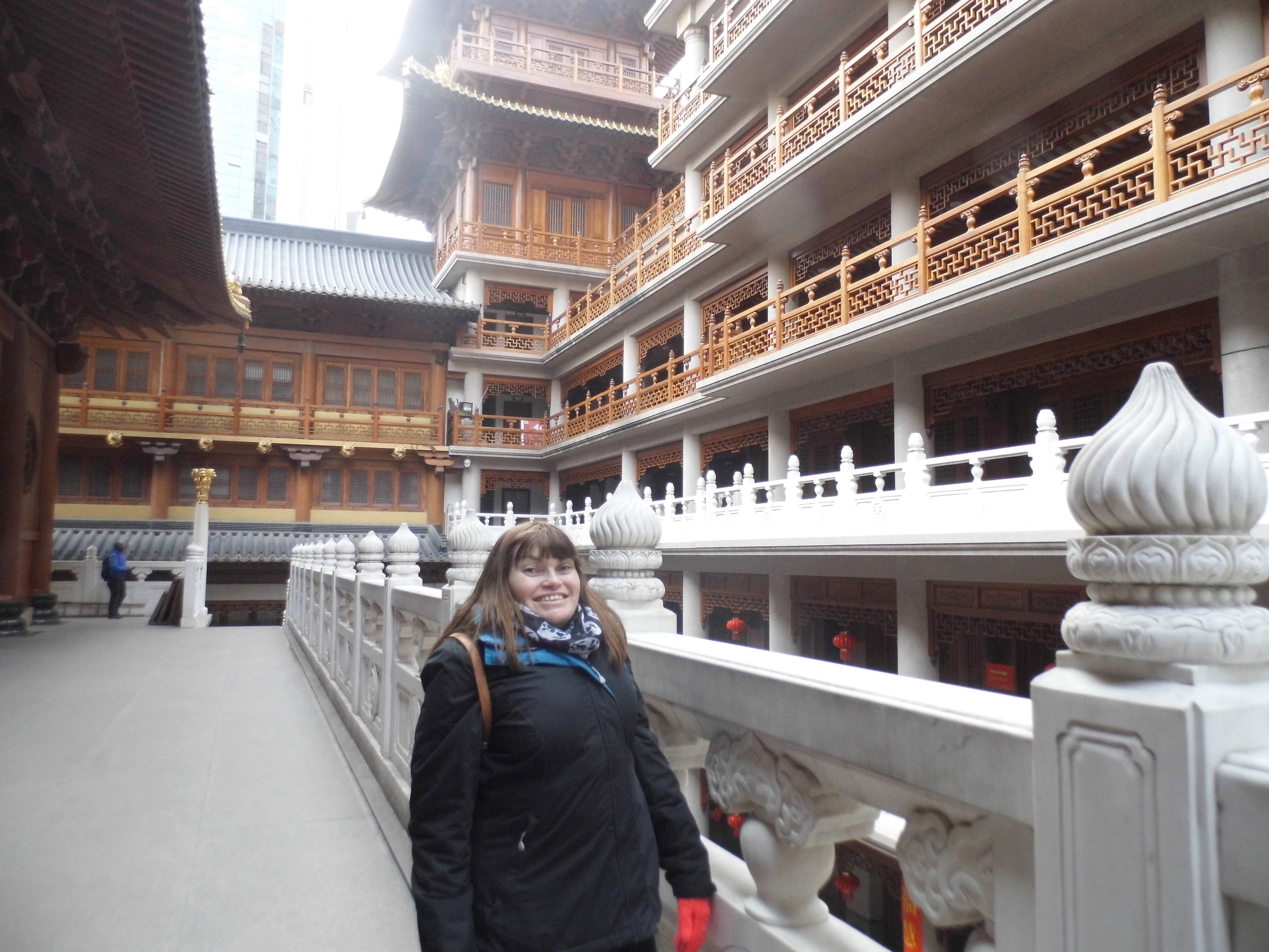 Walking around a temple 