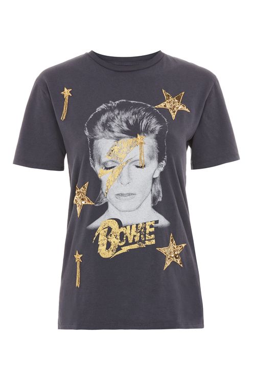 Bowie star sequin t-shirt