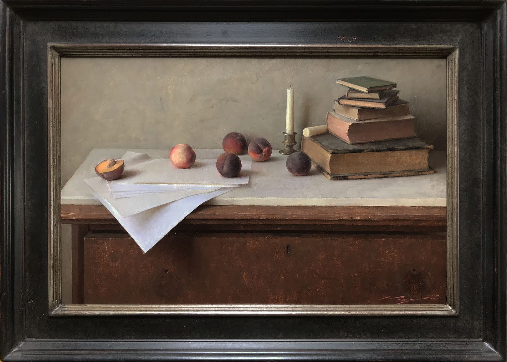 "Gathered Peaches" - 15x23 Inches Oil