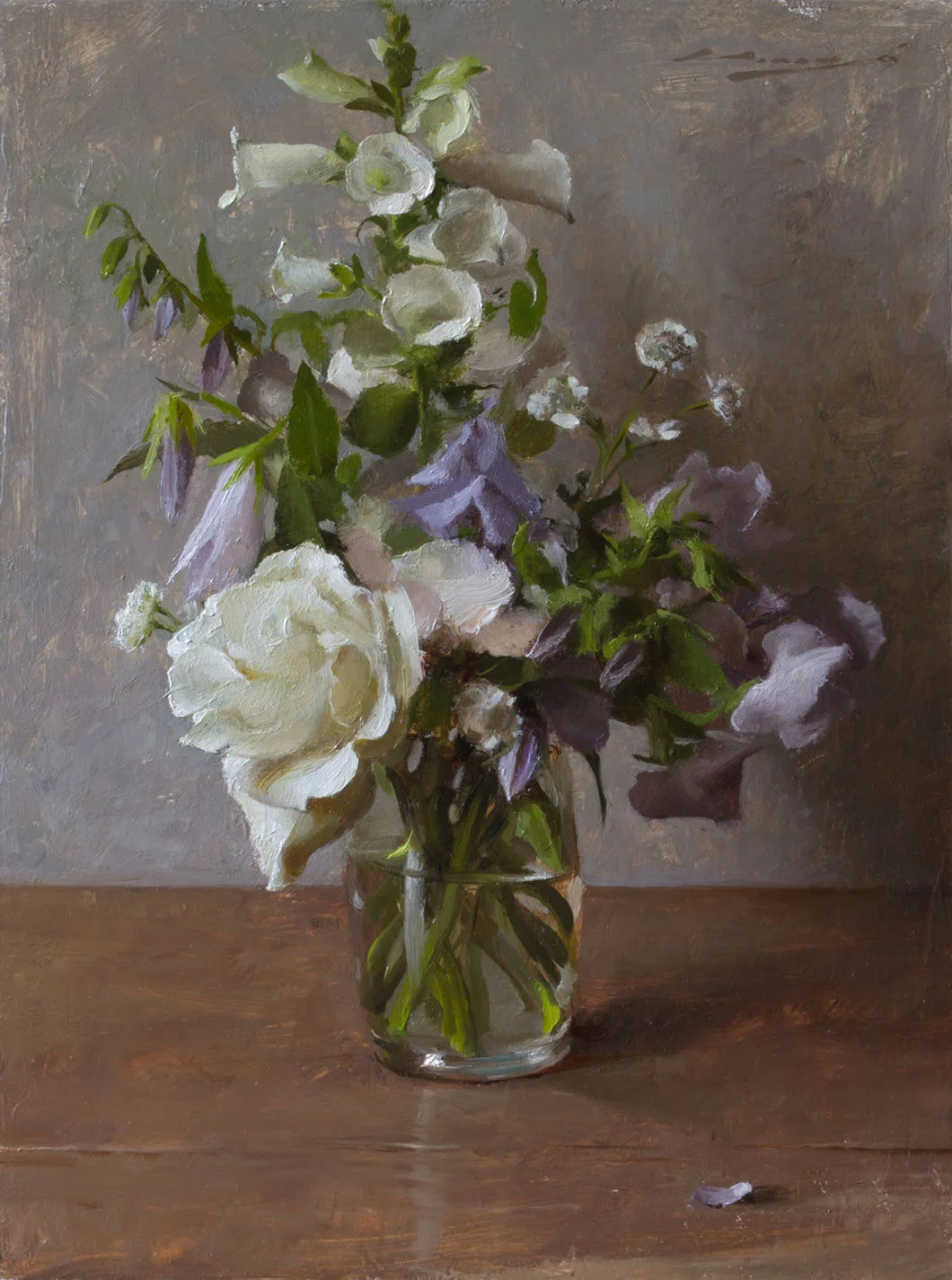 "Blooming Floral" - 12x9 Inches Oil