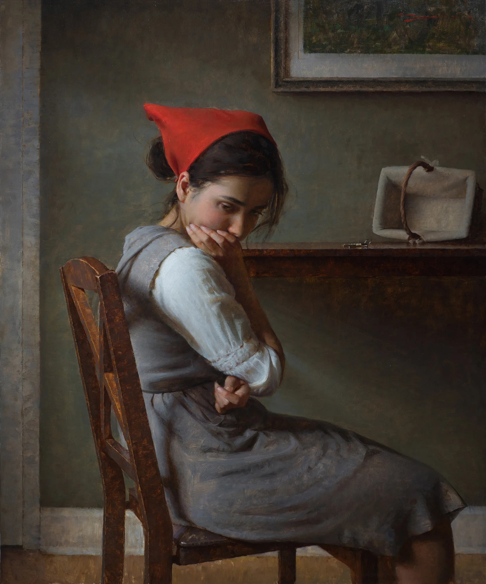 "Suspicion" - 36x30 inches Oil