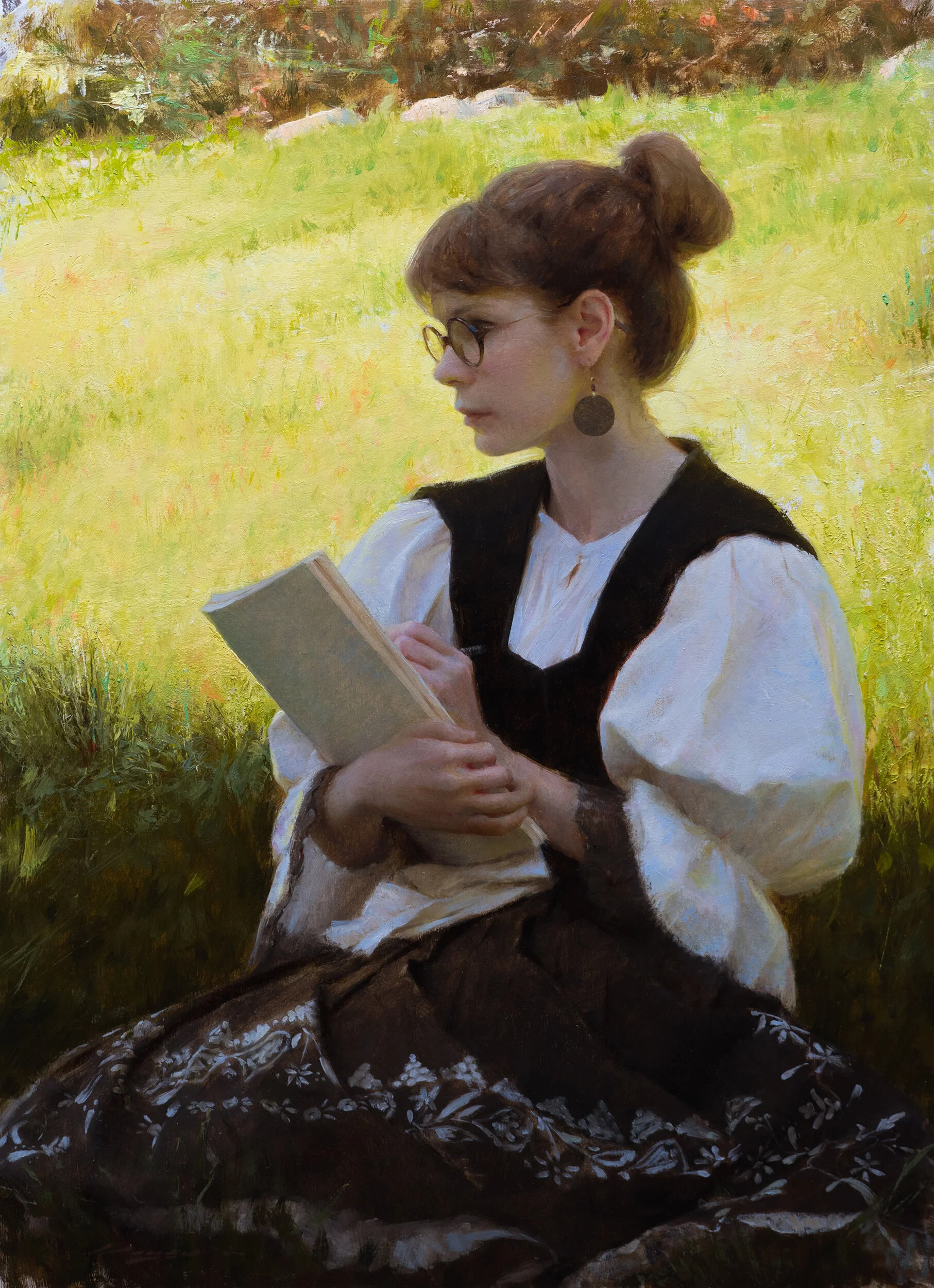 “Sketching” - 22x16” Oil on panel