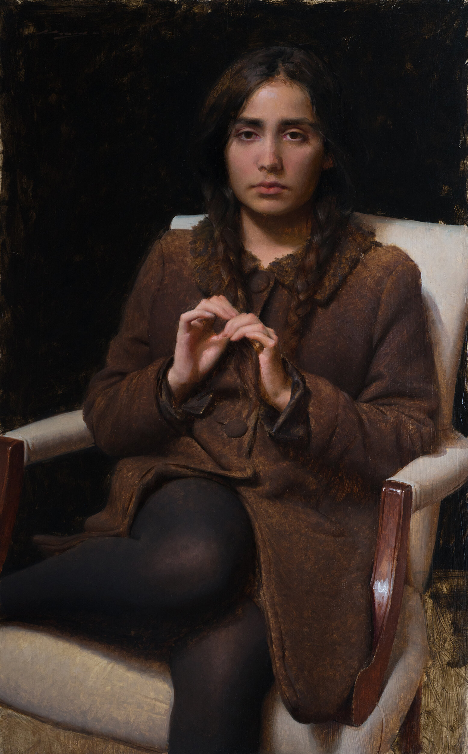 “Braids” - 32x20” Oil on panel