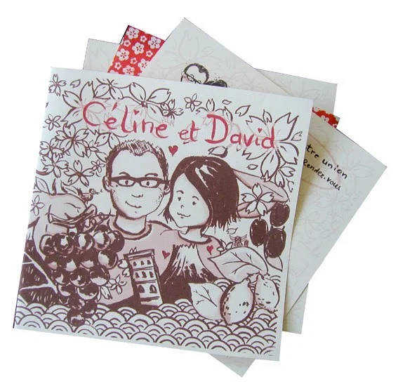 carton d'invitation / ilustrations