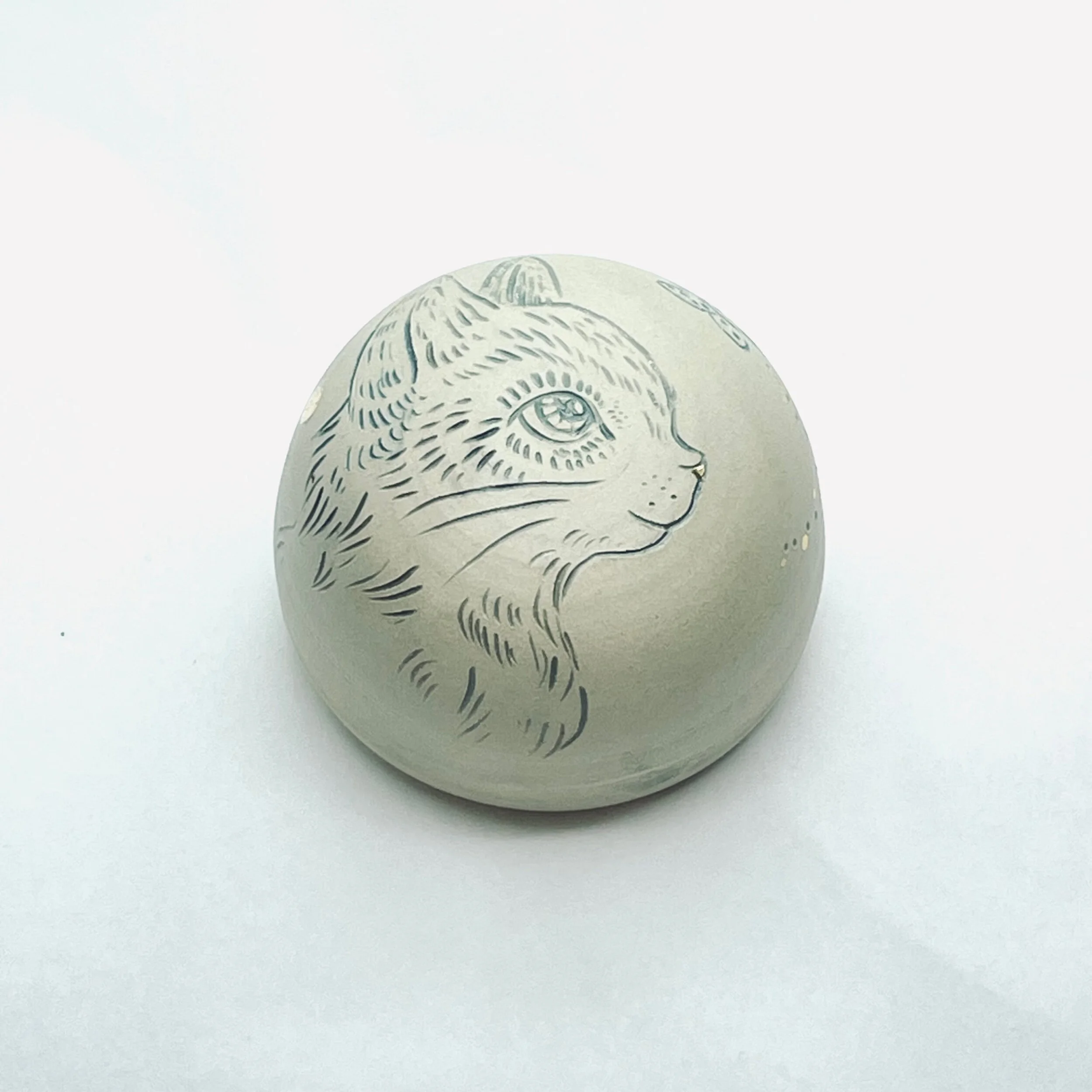 SALIÈRE - gravée chat