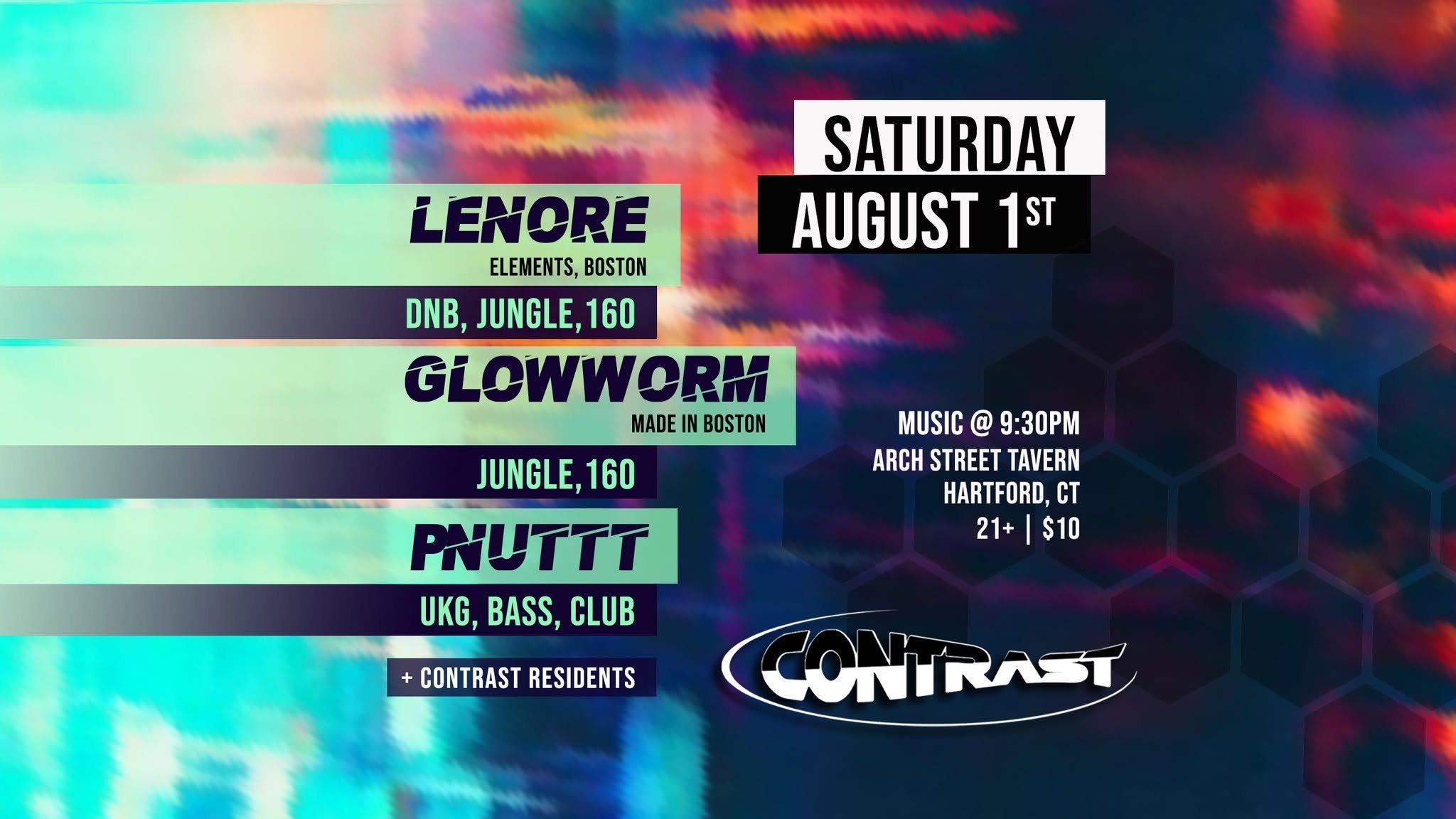 CONTRAST August ft. Lenore, Glowworm, Pnuttt