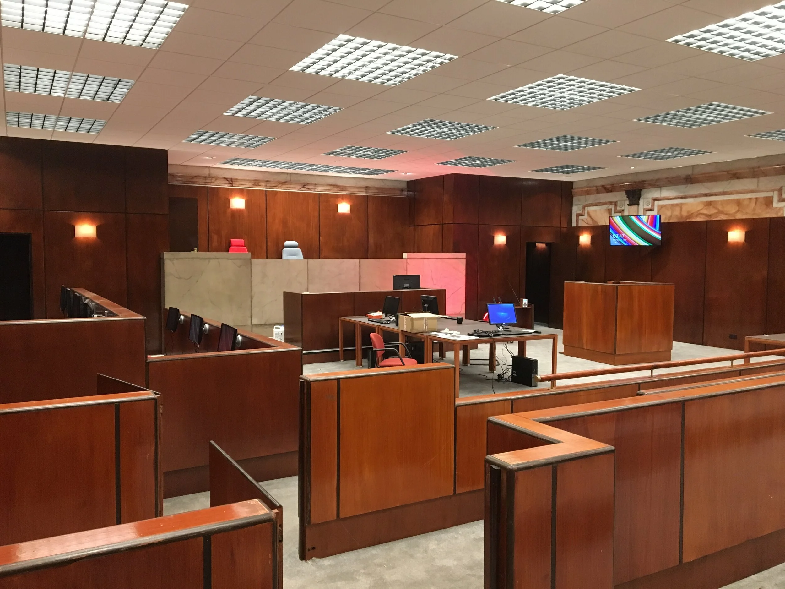  COURTROOM BUILD FOR ‘THE VICTIM’ 