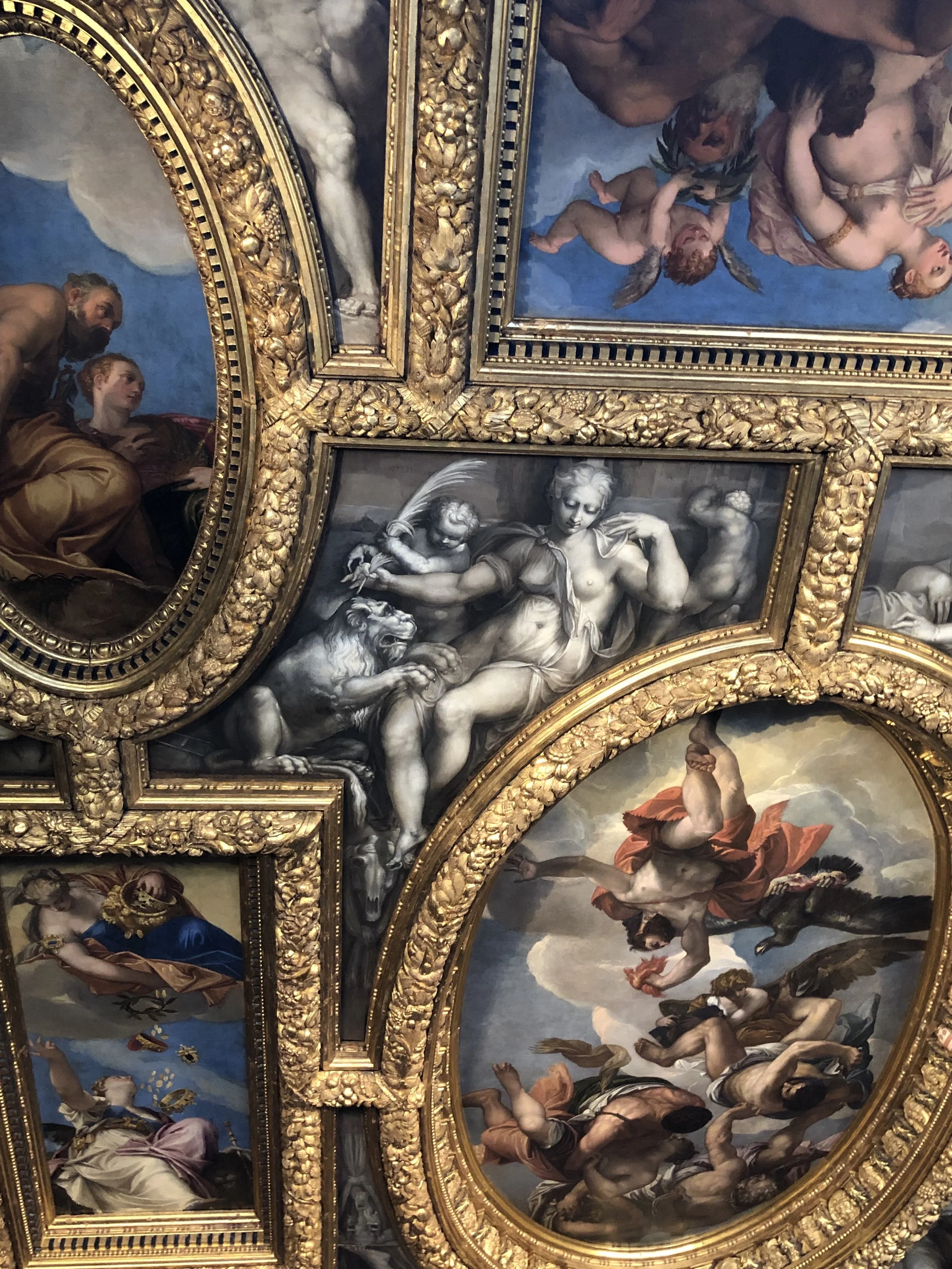 Art from centuries ago, everywhere one looks.