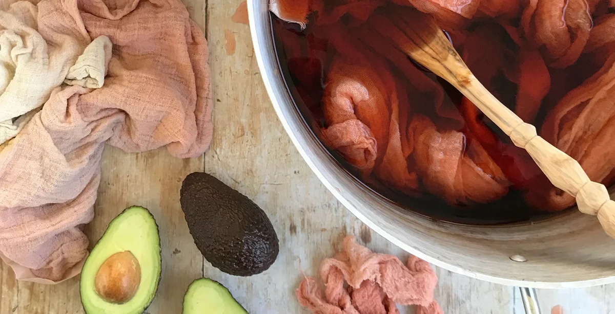 Avocado Dye from Rebecca Desnos