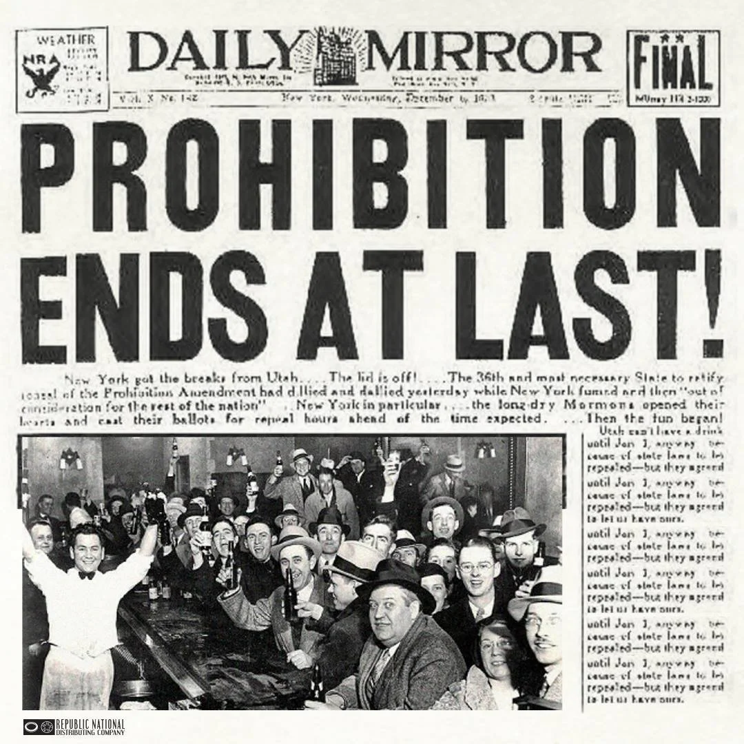 PROHIBITION IS OVER! Dinner