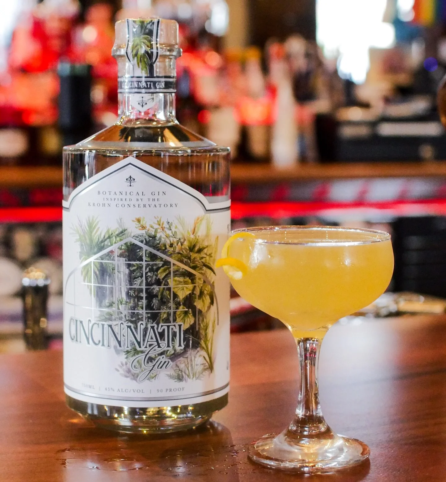 The Caroline Williams. This cocktail pays homage to the artist who spent nearly five decades sketching scenes of Cincinnati into living history for The Enquirer. 

Made lemon, honey simple, and featuring Cincinnati Gin.