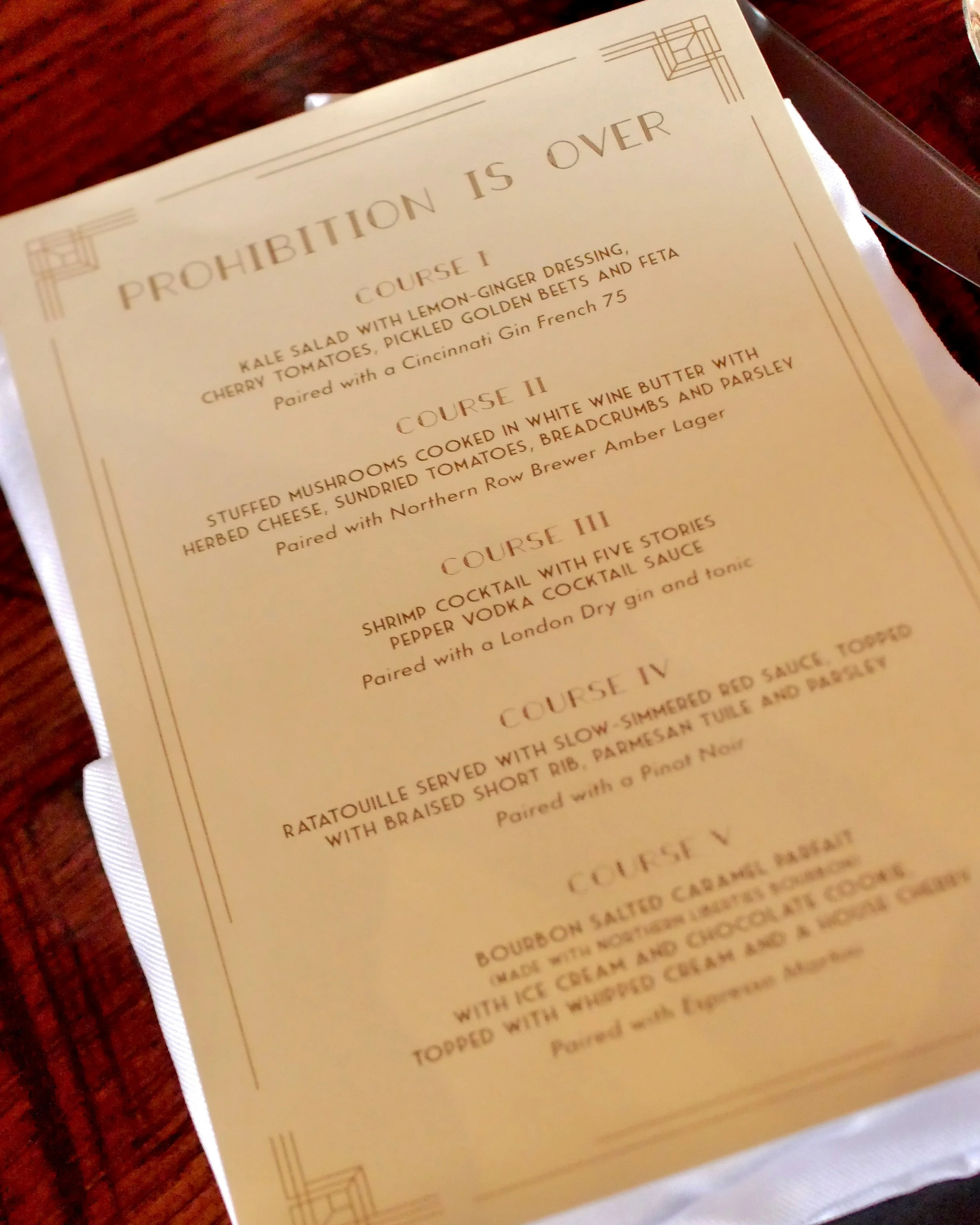 Prohibition is Over! Dinner &amp; Show